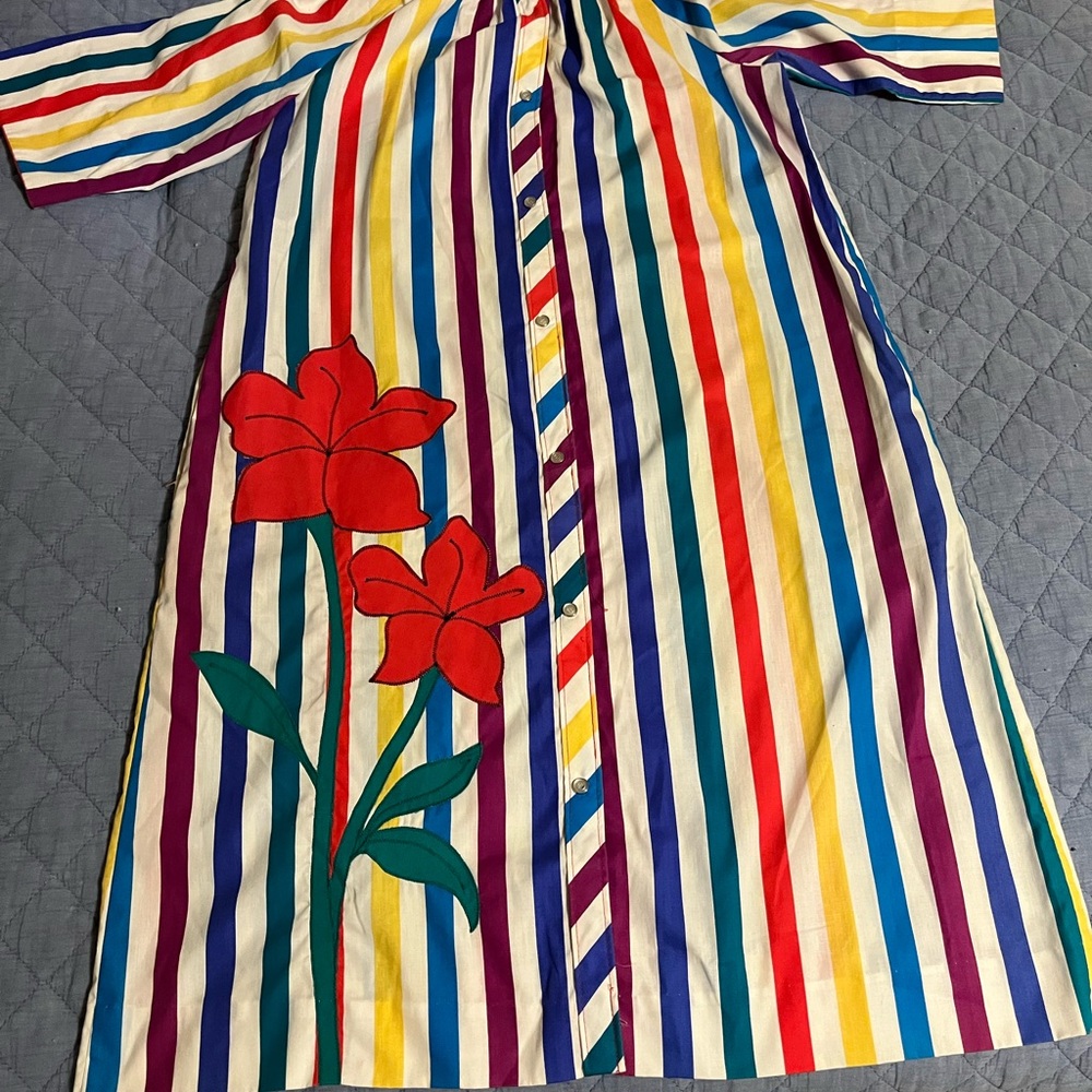 Colorful Striped vintage model coat size 10‎